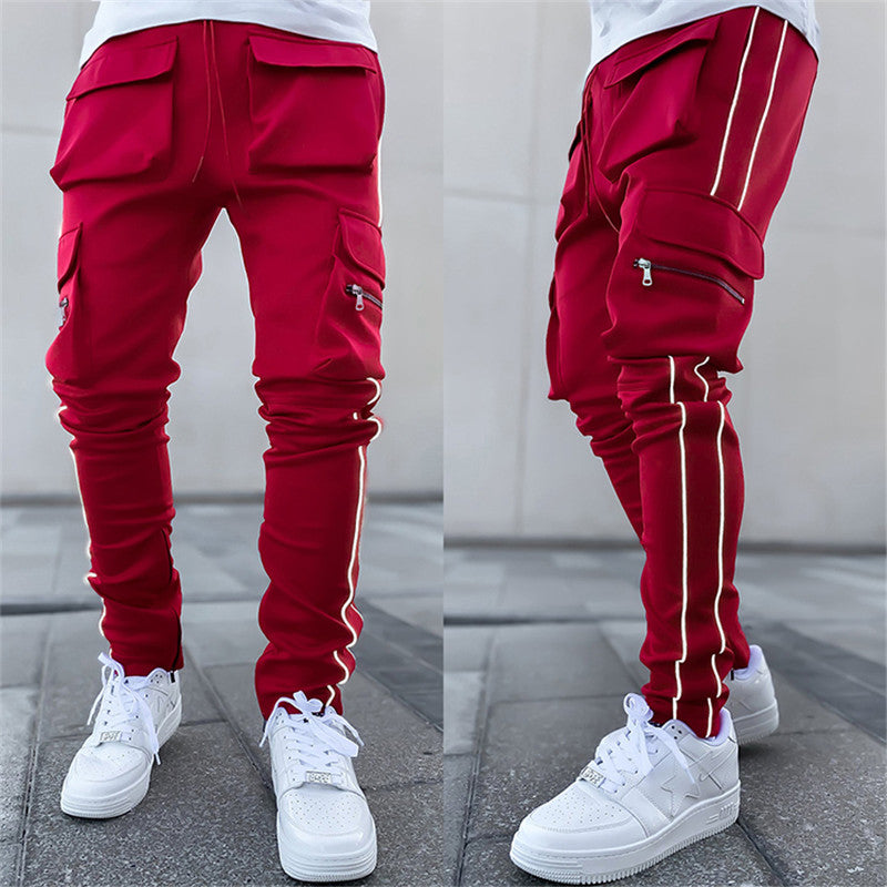 Reverse Pocket Stripe Joggers