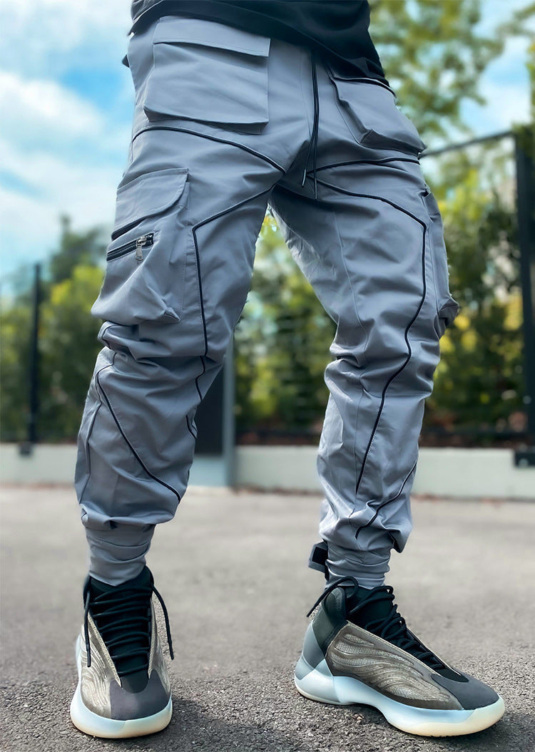 Reverse Pocket Stripe Joggers