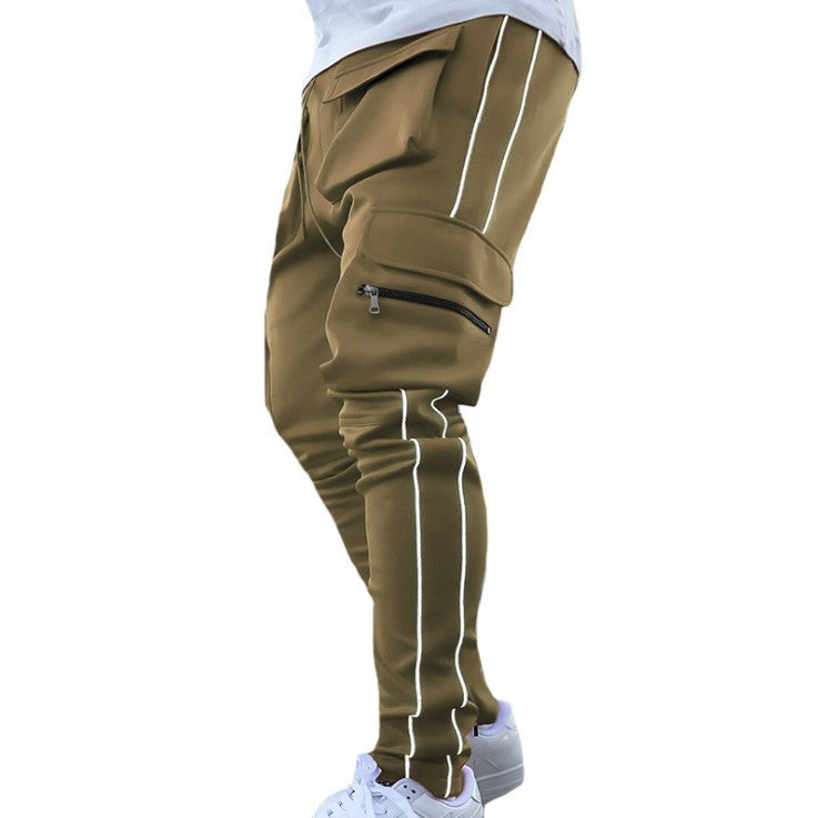 Reverse Pocket Stripe Joggers