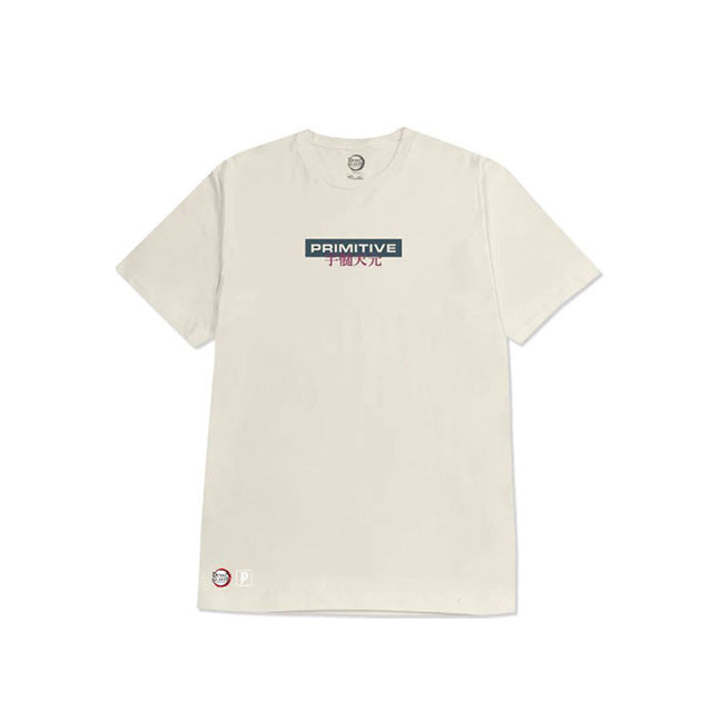 The Primitive x Demon Slayer Tengen Cream T-Shirt is a graphic tee made from durable cotton material. 